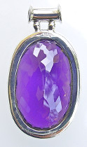 amethyst color therapy pendant